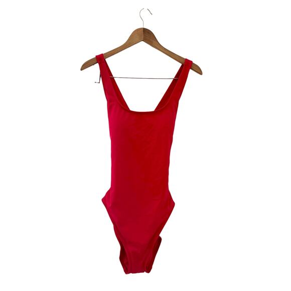 Andie Swim The Tulum One Piece in Cherry Red M NWT - Picture 4 of 7